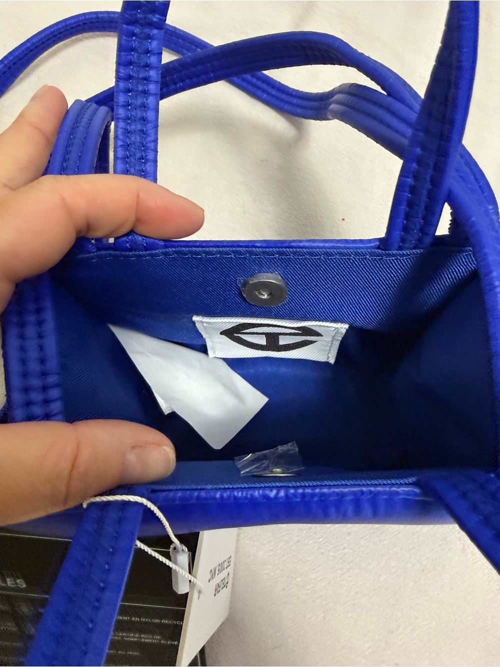 Telfar Electric Blue Mini Tote Bag - Picture 4 of 4